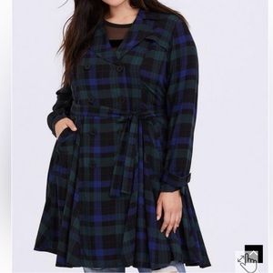 Torrid Rayon Twill Trench‎ Coat